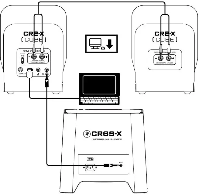 MACKIE CR2-X CUBE Compact Desktop Speakers-fig3