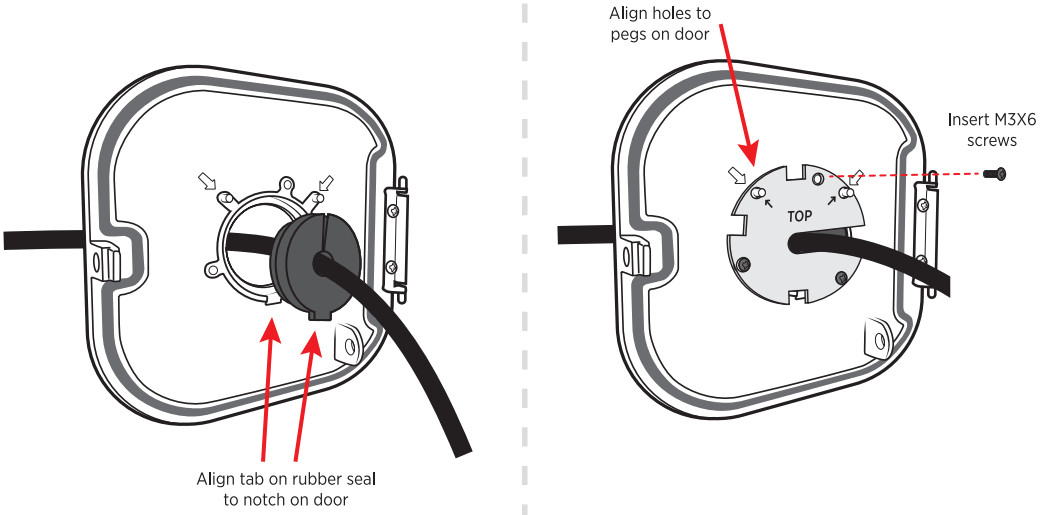 clinton electronics CE UJB Universal Junction Box - cables through door