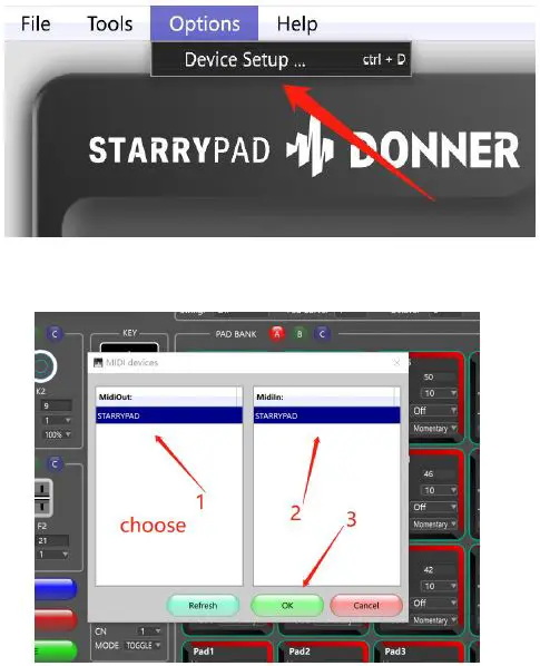 DONNER-Starrypad-MIDI-Pad-Beat-Maker-with-16-Beat-Pads-fig- (2)