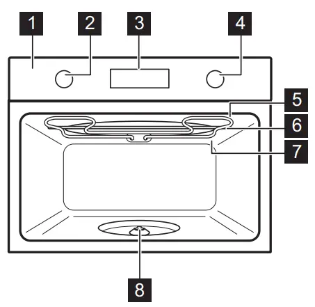 ZANUSSI ZVEEW6X3 Microwave Oven - Fig 1