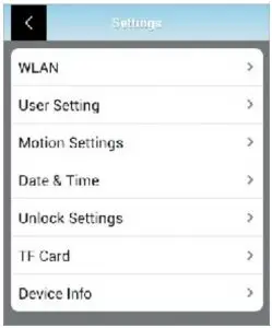Main Settings