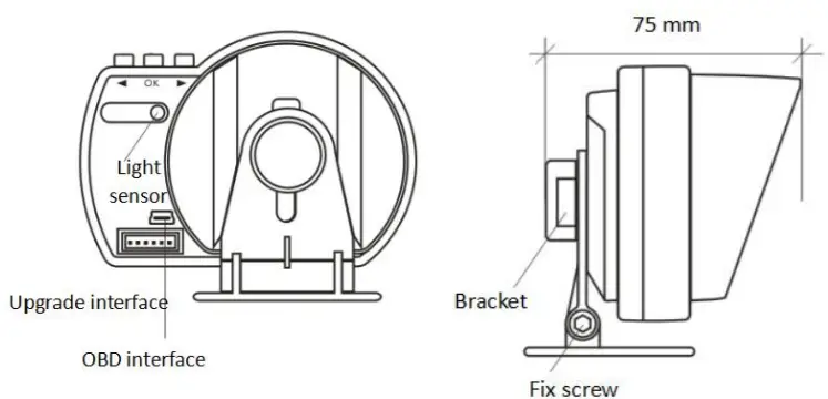 SUNSKY OBD2+GPS Smart Gauge AP-6 -FIGURE 1