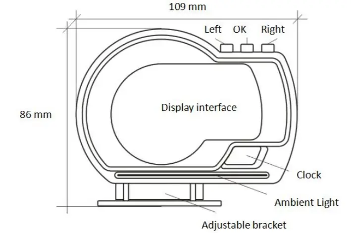 SUNSKY OBD2+GPS Smart Gauge AP-6 -FIGURE