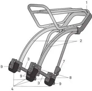 TOPEAK TetraRack M2L Rear Mountain Bike Rack - 1