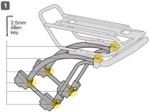 TOPEAK TetraRack M2L Rear Mountain Bike Rack - pig 11