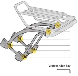 TOPEAK TetraRack M2L Rear Mountain Bike Rack - pig 25