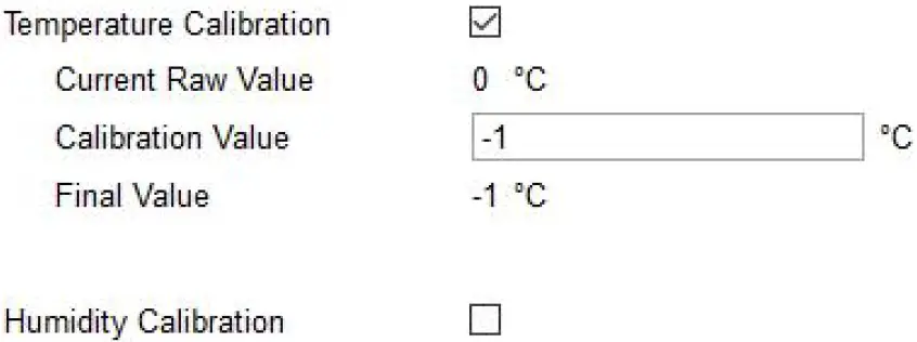 Calibration Settings