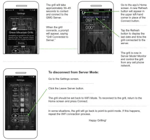 GMG Grill Smarter Eat Better App Control- CONNECTINGs