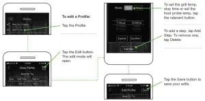 GMG Grill Smarter Eat Better App Control- EDITING PROFILES