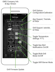 GMG Grill Smarter Eat Better App Control- GMG Company Info