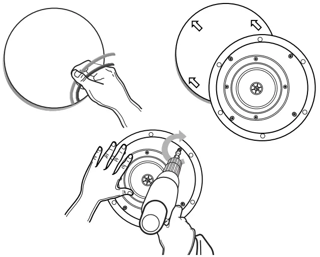 KLH M 8602 C Maxwell In Ceiling 6.5 Inch Speaker - tightening