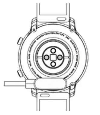 VOGUE ASTRID Smartwatch Instruction - CHARGING BUTTEN