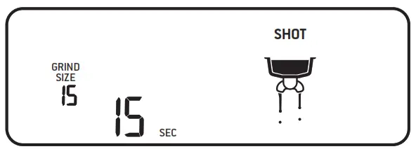 PRE-PROGRAMMED SHOT VOLUME – 2 CUP