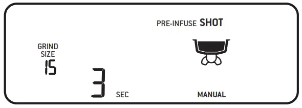 PRE-PROGRAMMED SHOT VOLUME – 2 CUP 2