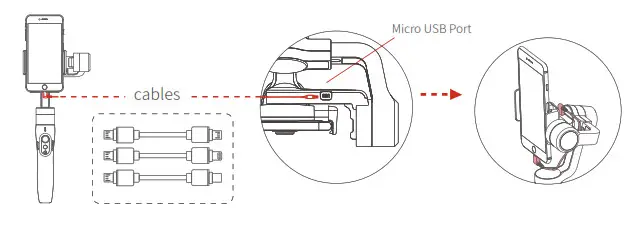 JOBY SUYT-0G 3-Axis Handheld Stabilizer - Smartphone charging