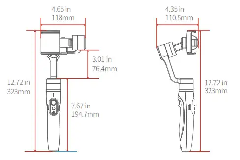 JOBY SUYT-0G 3-Axis Handheld Stabilizer - Technical
