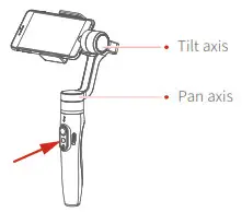 JOBY SUYT-0G 3-Axis Handheld Stabilizer - start position