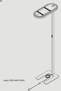belux kido 12 LED Floor Lamp - 220-24V50Hz