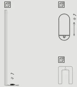 belux kido 12 LED Floor Lamp - Leveringsomvang