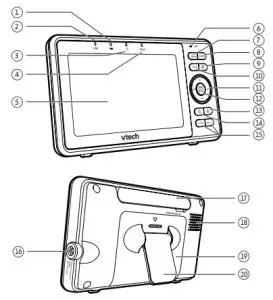 vtech RM5762 Pan Tilt Video Monitor - Parent unit