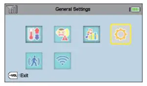 vtech RM5762 Pan Tilt Video Monitor - Parent unit settings