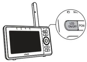 vtech RM5762 Pan Tilt Video Monitor - lcd