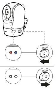 vtech RM5762 Pan Tilt Video Monitor - switch rightward