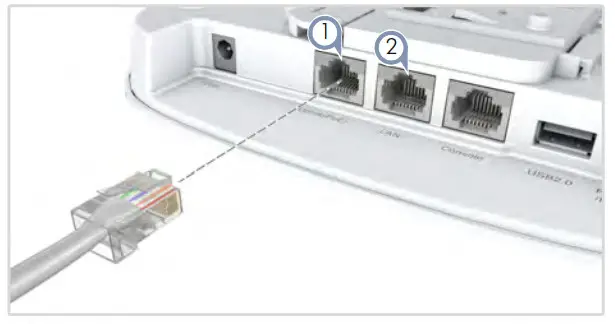 Edge-core EAP102 - Connect LAN Cables