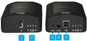 StarTech USB 2 0 Over Cat5 Cat6 Extender Kit - Front