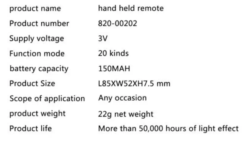 OPT7 820-00202 Hand Held Remote-3