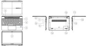 HYUNDAI HYbook Plus 14.1” Windows Laptop - figure 1