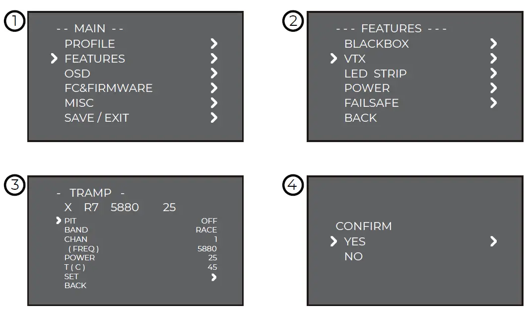 GEPRC RAD VTX 5.8G 1.6W-7