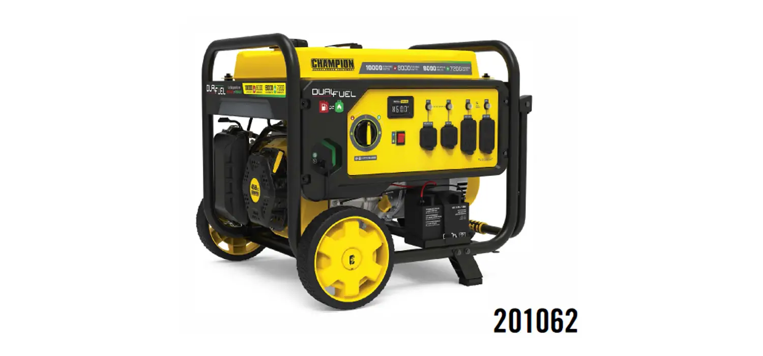 Champion 8000w Dual Fuel Portable Generator User Manual