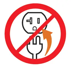 Do not plug