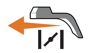 Move the choke lever