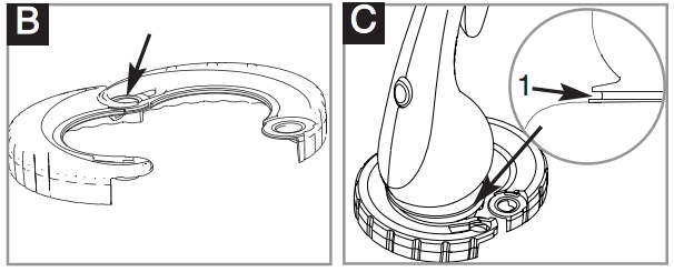 Flymo B001NFEJPS Contour Cordless XT Cordless Trimmer - Wheel Assembly