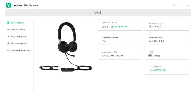 Yealink UH38 Wired Headset FIG 15