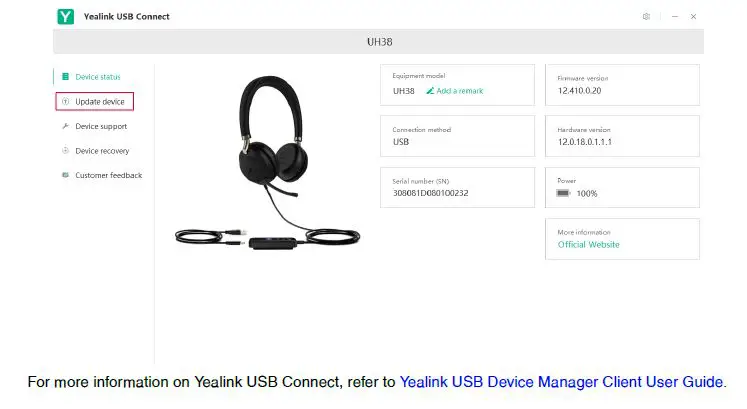 Yealink UH38 Wired Headset FIG 16