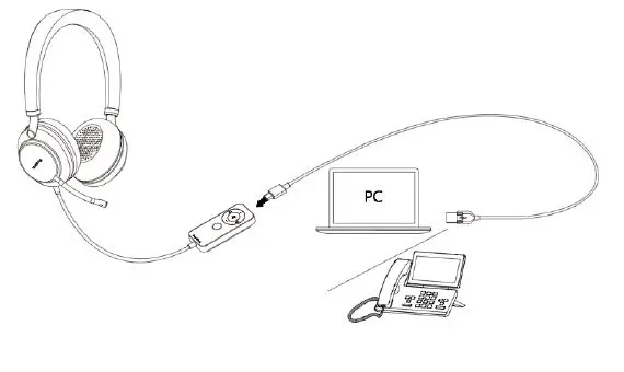 Yealink UH38 Wired Headset FIG 3