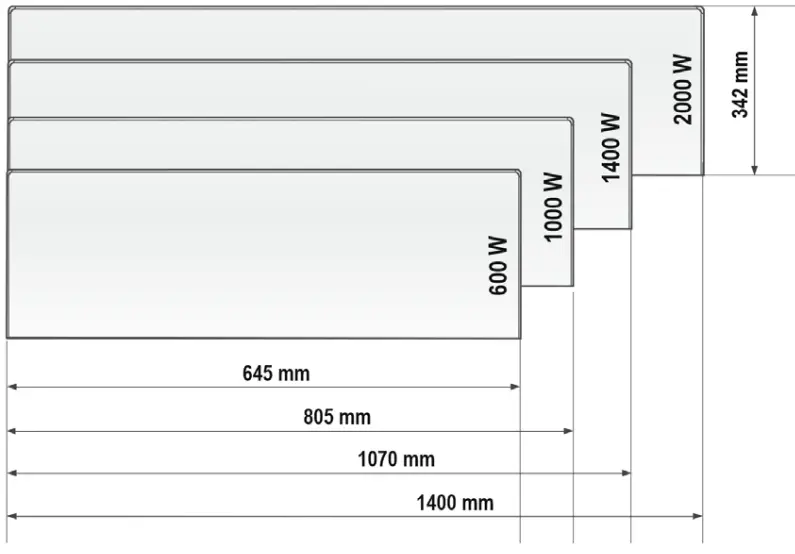 TESY CN 06 EA Electric Panel Heater - Graf