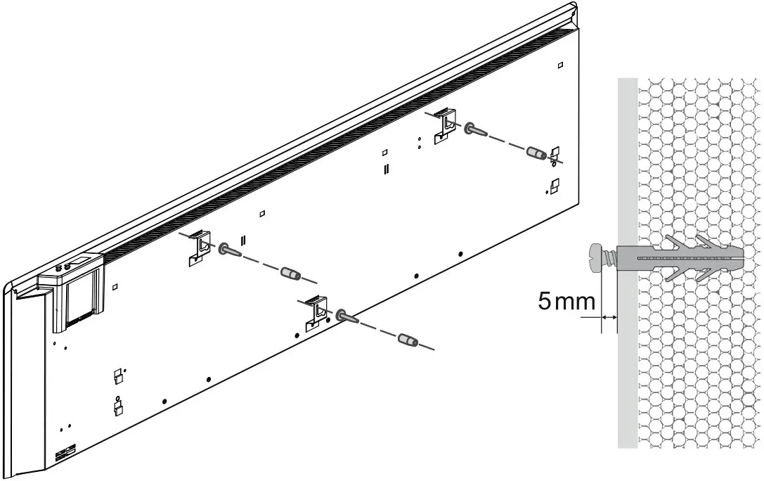 TESY CN 06 EA Electric Panel Heater- INSTALLATION INSTRUCTIONS