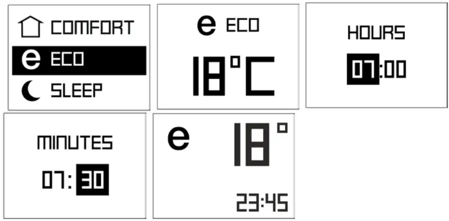 TESY CN 06 EA Electric Panel Heater- set temperature