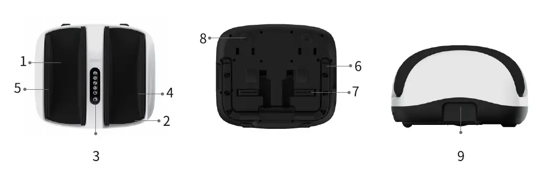 Nekteck NK-FLM01 Shiatsu Foot and Calf Massager with Heat1