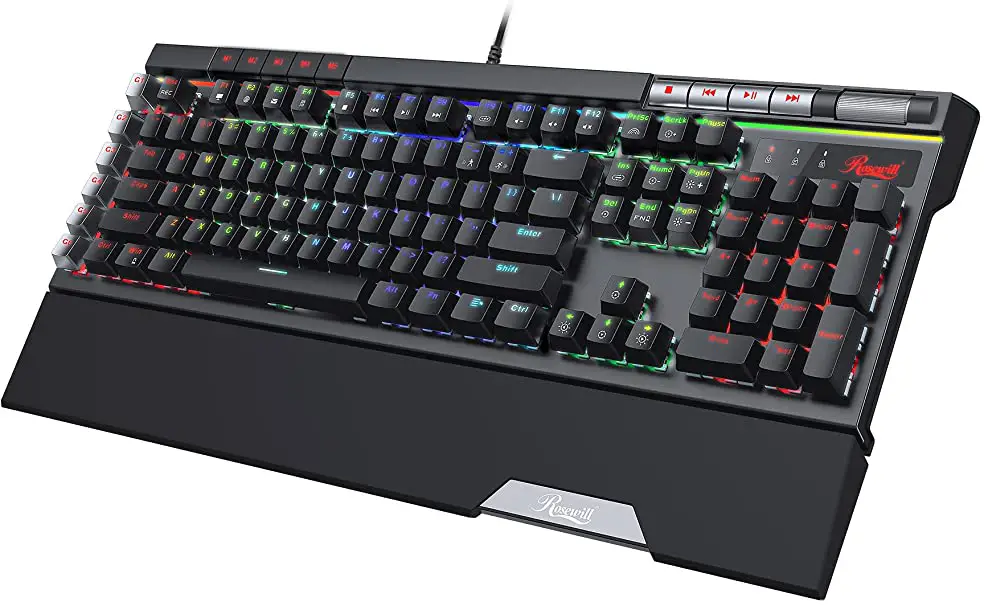 Rosewill BLITZ K50 RGB Series Wired Gaming Clicky Mechanical Keyboard