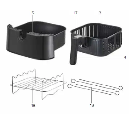 INVENTUM GF500HLDB Hot Air Fryer fig 4