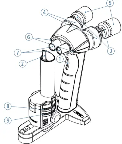 keeler PSL One Portable Slit Lamp Instructions Fig3