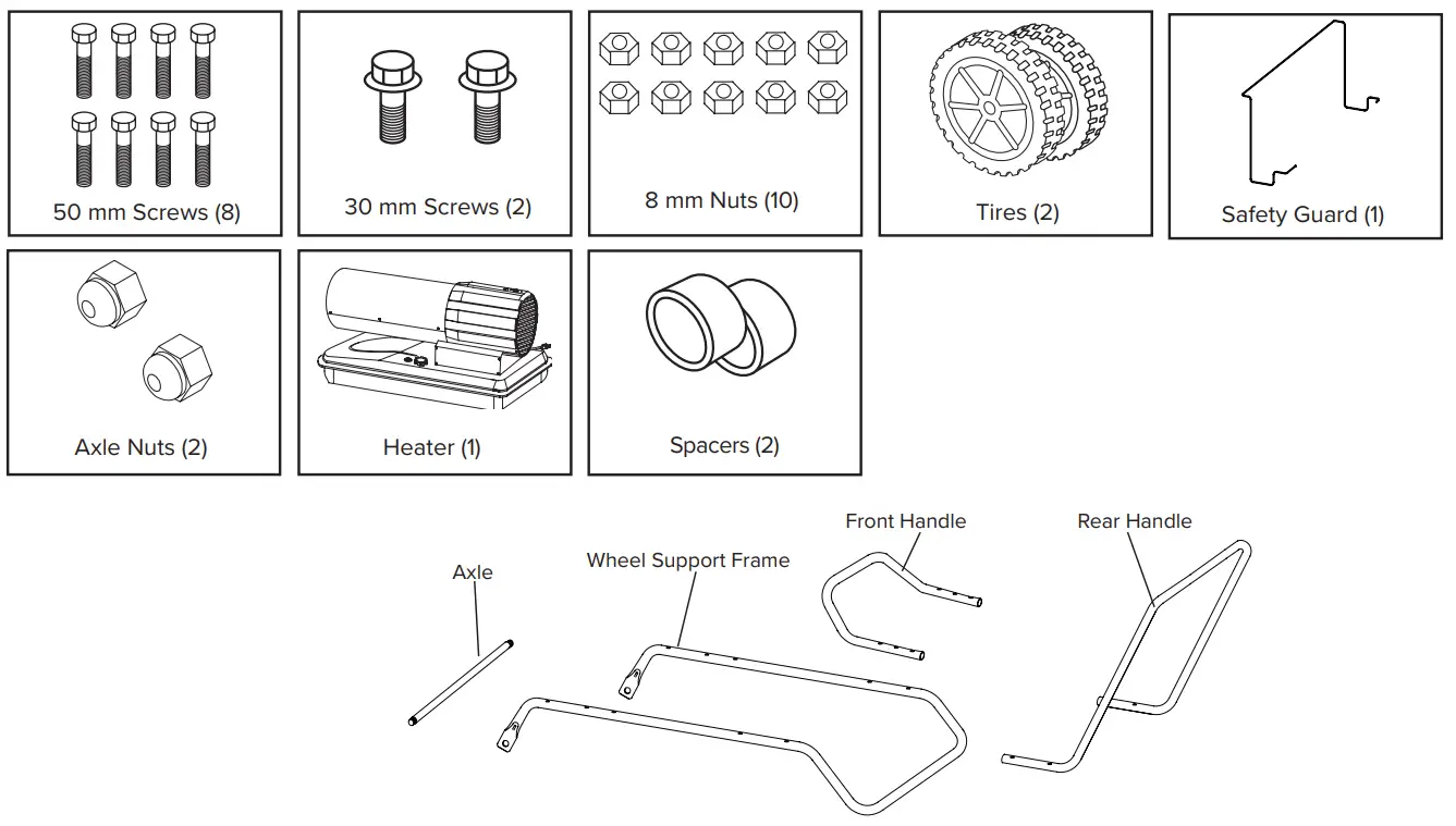 MASTER MH 150T SDR Silentdrive Forced Air Heater - THE BOX