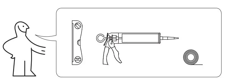 IKEA TOLKEN Countertop Marble Effect Instruction Manual - Need Accessory