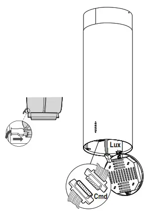 ROROSHETTA CILINDRO WH Wall Mounted Cooker Hood- ELECTRICAL CONNECTION