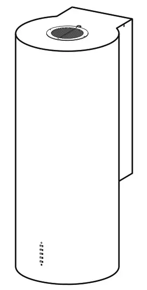 ROROSHETTA CILINDRO WH Wall Mounted Cooker Hood